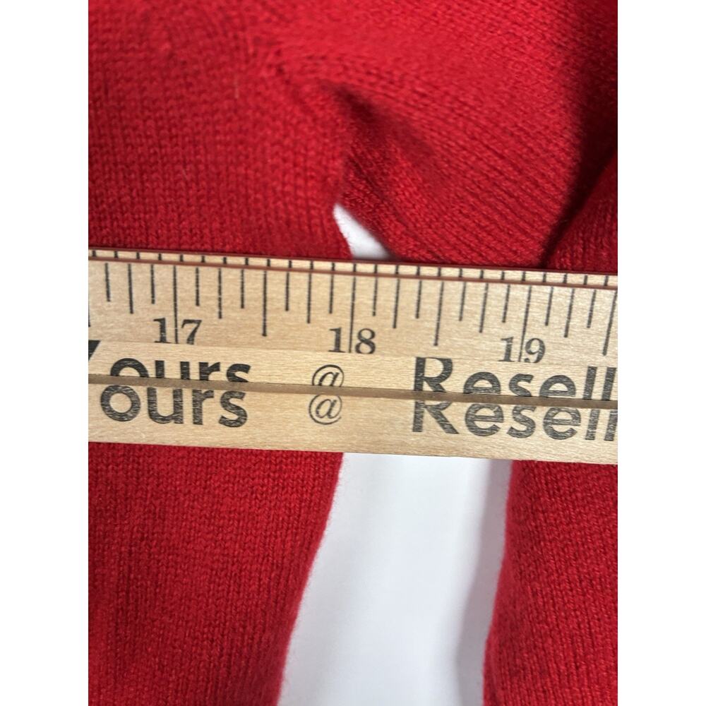 J.Crew S 100% Cashmere Turtleneck Sweater NWT Red Roll Neck BM264 Quiet Luxury - Picture 10 of 10
